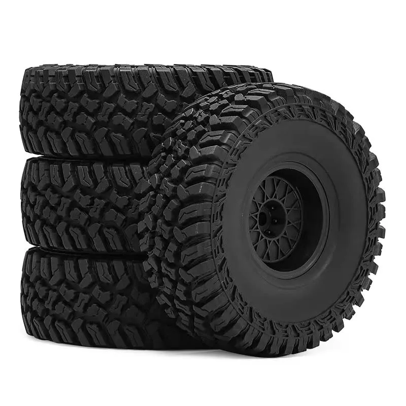 Pneus de roue RC 1.9 pouces, 4 pièces, pour voiture sur chenilles 1/10 TRX4 TRX6 SCX10 SCX10 II 90046 SCX10 III AXI03007 Gen7/8 D90 VS4-10 RC