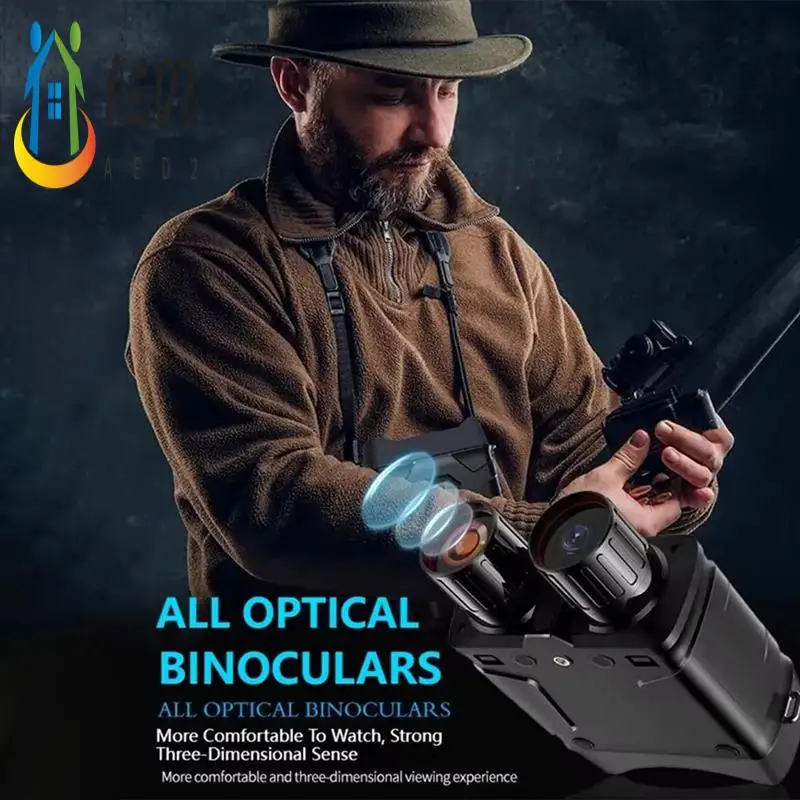 

AED2-N016 Wi-Fi бинокль 5K UHD ночного видения 52MP 10-кратный цифровой зум телескоп с низким/без освещения для охоты и кемпинга