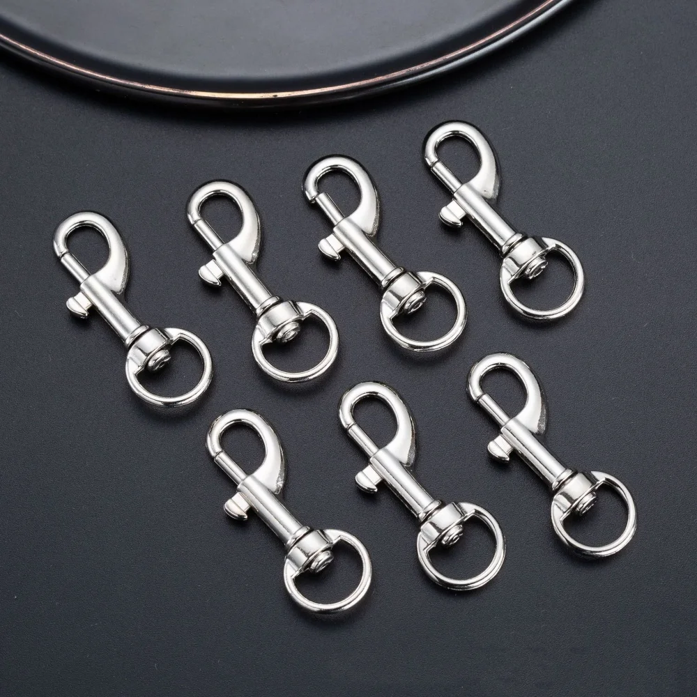 5/10/20Pcs Metal Buckle Bag Strap Keychain Swivel Trigger Clips Lobster Clasp Dog Collar Snap Hook Carabiner Accessories