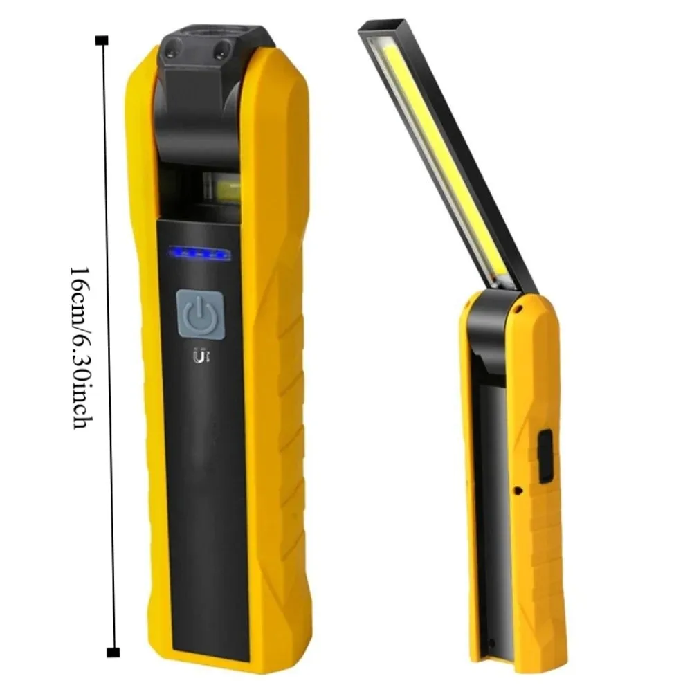 Multi-function Torch Work Lamp LED Flashlight Folding Inspection Lamp Portable Rechargeable COB Light Camping