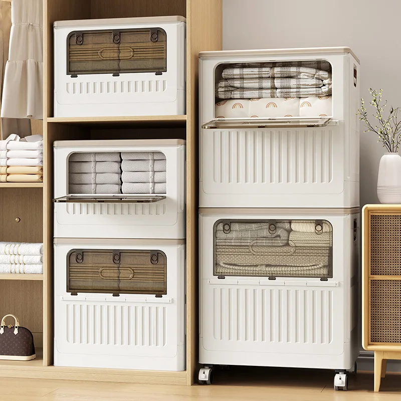 

Коробка для хранения одежды, большой вместительный складной шкаф-органайзер для дома, прочный складной контейнер для хранения вещей