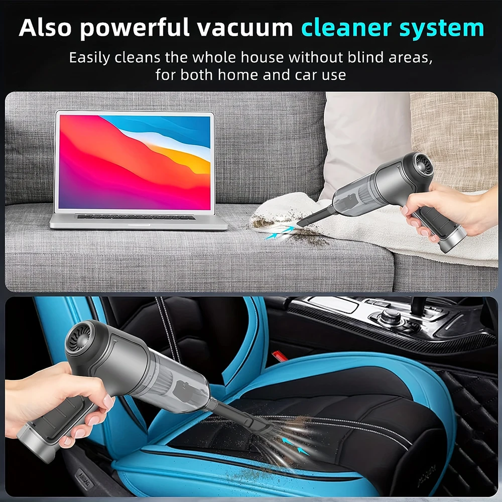 XIMAOEASE Super Suction Multi-functional Wireless Car Vacuum, Suitable for Home, Pet Hair, Travel, Is Your Cleaning Assistant