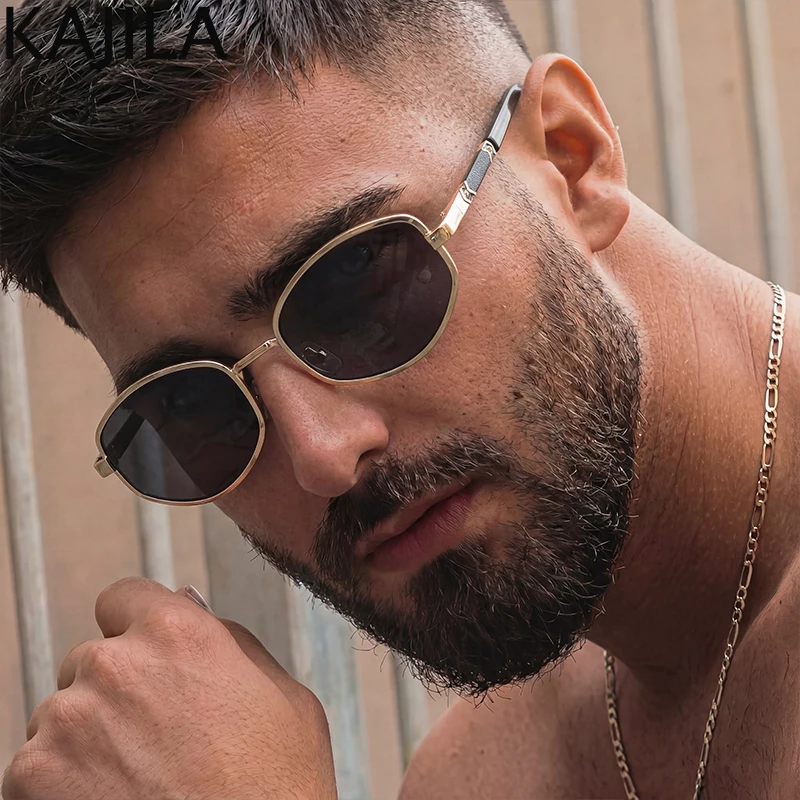 

Vintage Small Steampunk Hexagon Sunglasses Men 2026 Luxury Brand Trendy Polygon Punk Sun Glasses For Male Retro Outdoor Shades