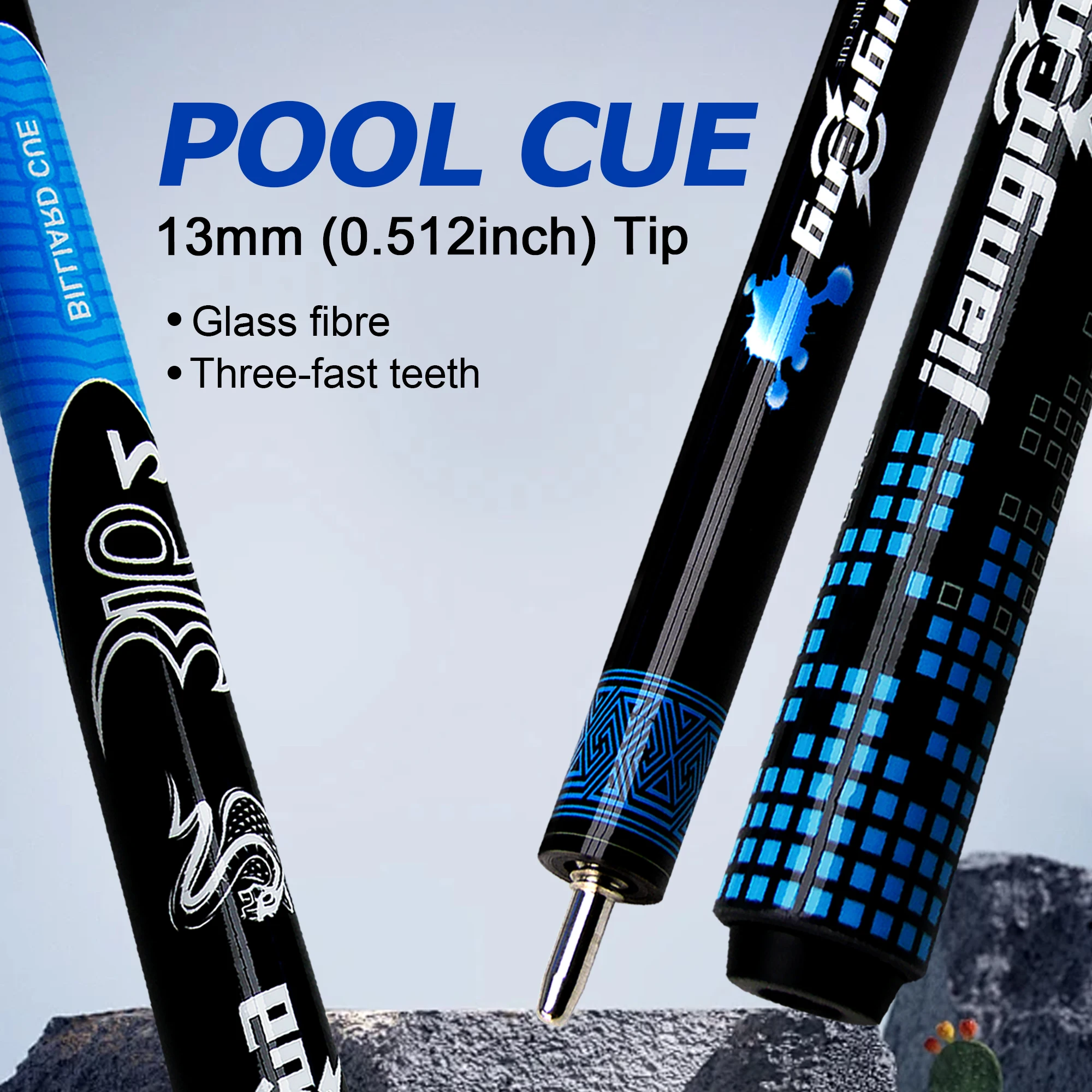 

Высокотехнологичный ударопрочный бильярдный кий из углеродного волокна с эластичным наконечником 13 мм, прочный и антидеформационный