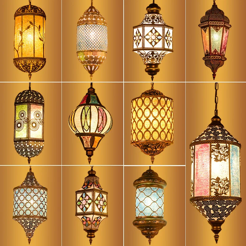 

TYLA Modern Thai Pendant LED Lights Southeast Asian Creative Lantern Decor Hanging Ceiling Lamp For Home Dining Bedroom