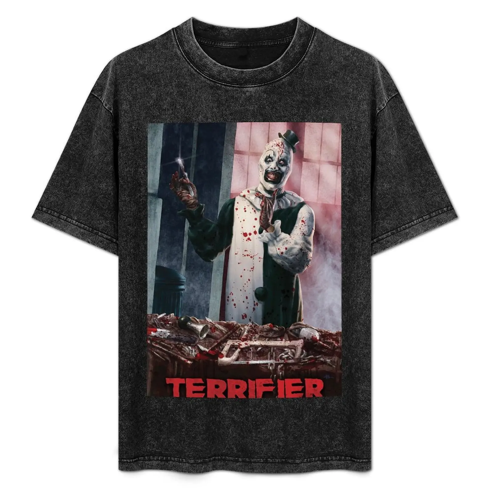 

Terrifier art the clown horror movie slasher T-Shirt Basic All Season Solid T-Shirt