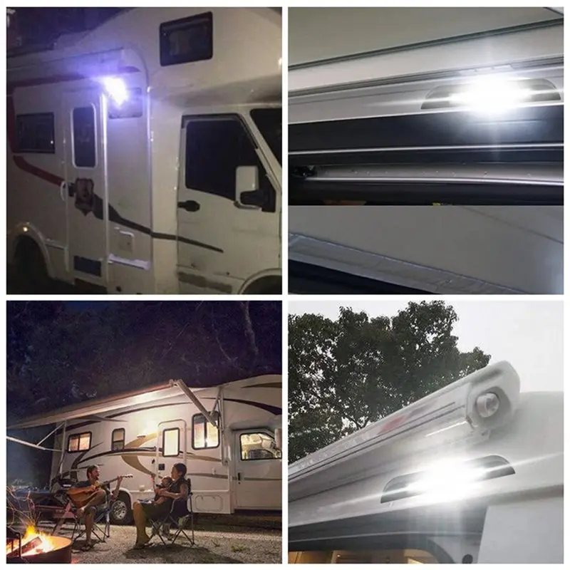 Light Bar RV Yacht Indoor Ceiling Light With Switch 6000K LED Awning Spot Light For RV Outdoor Camping-Boom