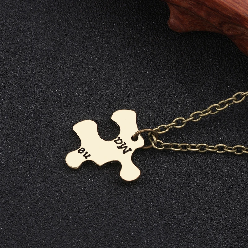 5 Pcs/Set Best Friends Necklaces For Women Girls Vintage Puzzle Necklace Bff Family Jewelry Birthday Gift Always Together 2023