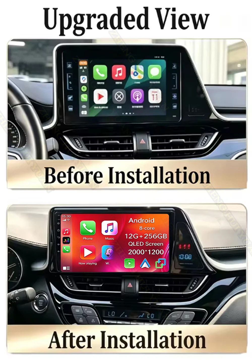 Android 16 For Toyota C-HR CHR 2016 2017 2018 2019 2022 Stereo Car Radio Multimedia Video Player GPS AI Voice CarPlay 2K QLED 4G