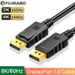 8K DisplayPort Cable DP1.4 to DP 240Hz Cable 8K 4K 144Hz 165Hz HD Audio Adapter For Video PC Laptop TV 8K 60Hz Display Port Wire