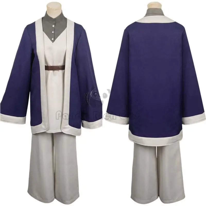Anime Delicious in Dungeon Falin Touden Cosplay Costume parrucca uniforme blu scuro Robe Hat Laios Touden Halloween Party Women puntelli