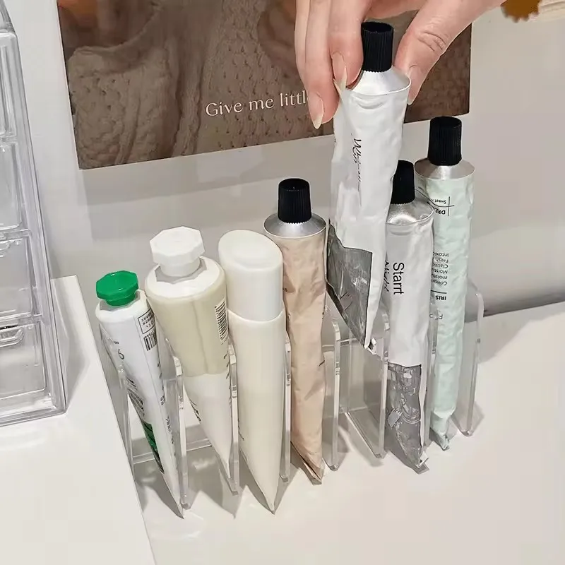 

Acrylic Eye Shadow Multi-Function Cosmetics Display Tray Storage Box Cosmetic Shelf Toiletries Storage Rack Home Decorations