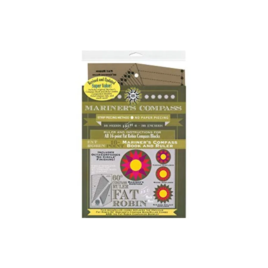 

PLESIU Mariner's Compass Ruler and Book Set