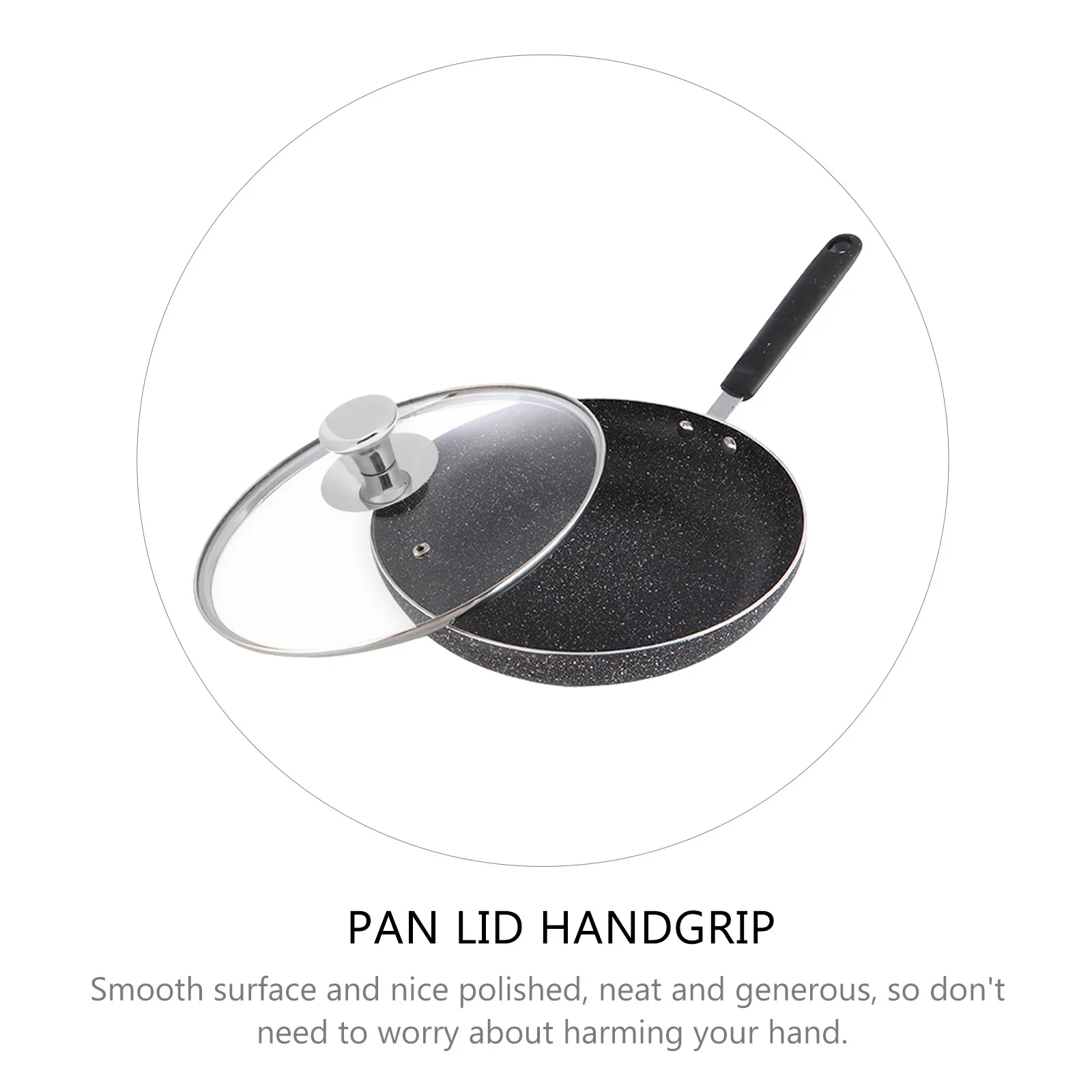 

4Pcs Stainless Steel Pot Lid Knob Universal Replacement for Cookware Soup Pot Frying Pan Steamer Non-Slip Anti-Scald Kitchen