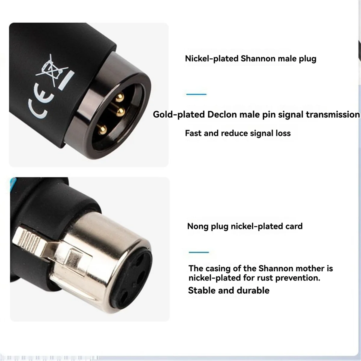 T35C MA-123 ميكروفون إشارة المخفف Mic مكبر للصوت 3-Pin XLR موصل 3-Level قابل للتعديل