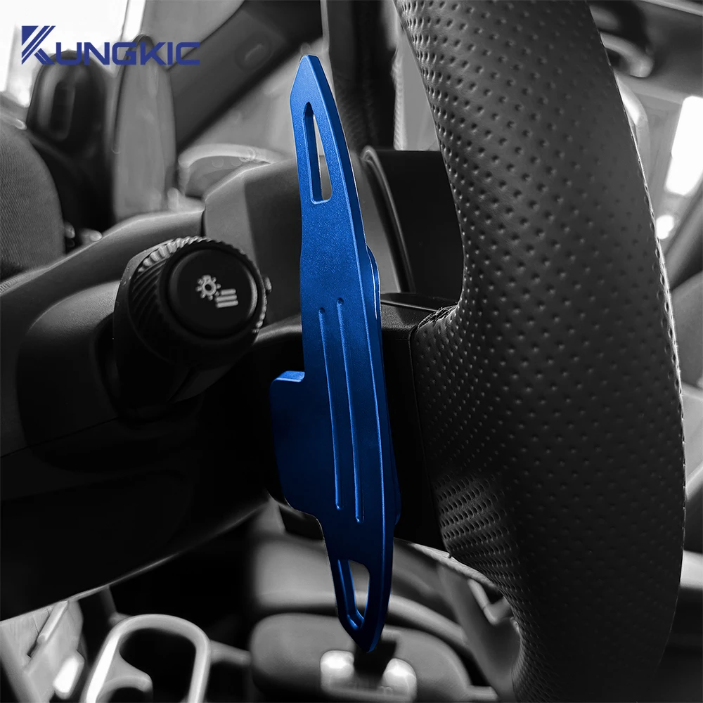 عجلة توجيه سيارة مجداف شيفتر غطاء لميني كوبر S كونتريمان U25 F65 F66 2024 2025 سبائك الألومنيوم تقليم الملحقات #5