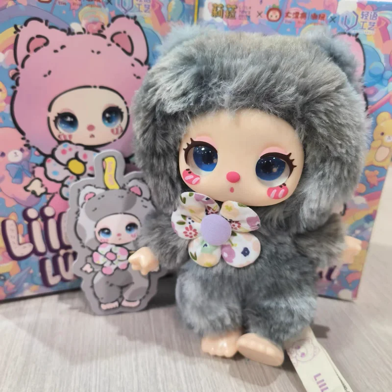 Liila V1 정품 럭키 고양이 시리즈 블라인드 박스 귀여운 액션 피규어 인형 유행 미스터리 룸 장식 어린이 선물
