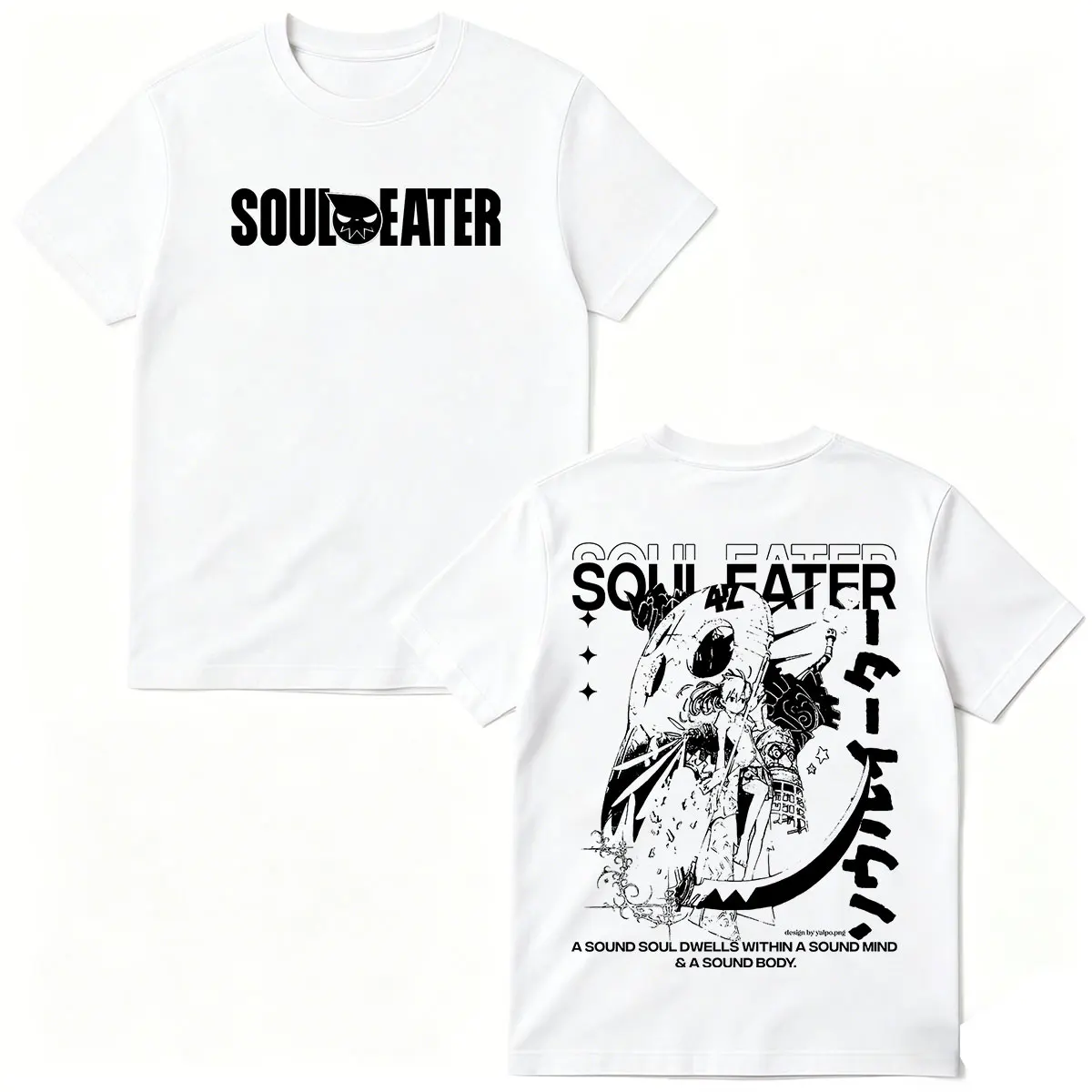 Anime MAKA ALBARN Soul Eater T Shirt Men's Women Clothing Fashion Harajuku Oversized T-shirt Cotton Casual Short Sleeve T-shirts