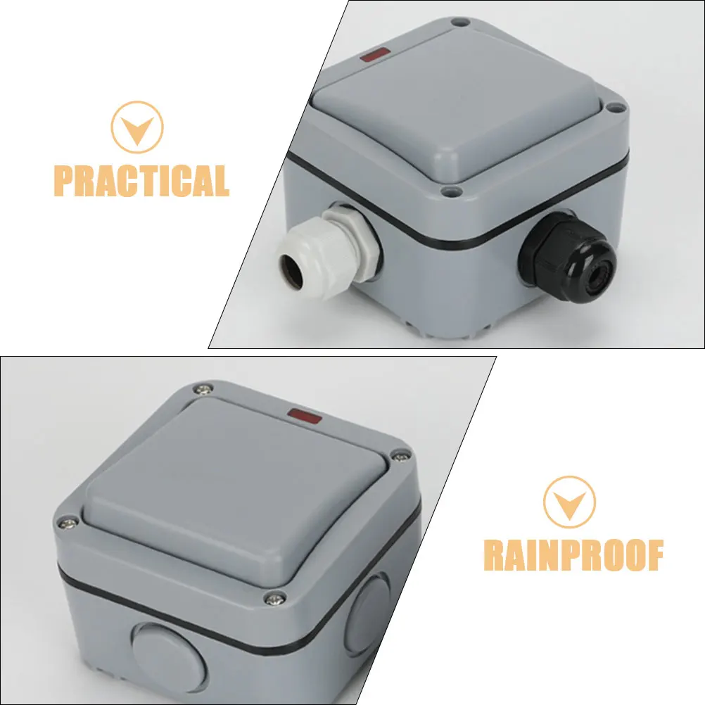 

Weatherproof Outdoor Light Wall Mounted Rainproof Electrical For Garden Garage Door Button Momentary Contact Switch For Access