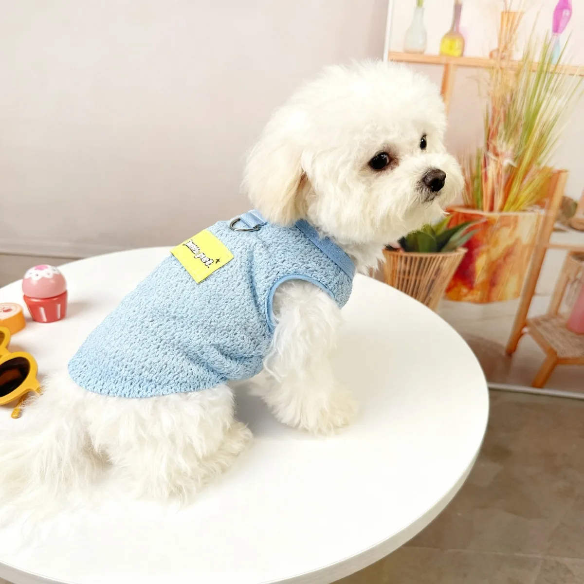 1PC   Lightweight Breathable Open-back Vests for Pets, Dogs, and Cats in Spring and Summer