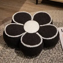 Korea Style Sunflower Cushion Sofa Living Room Bedside Throw Pillow Decor Flower Petals Seat on The Ground Chair Thick Backrest