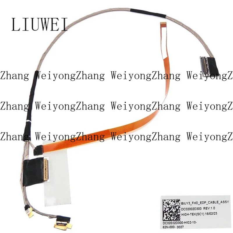 . Cable de pantalla Latop LCD FHD EDP de repuesto para Lenovo Yoga 710-15 710-15ISK DC02002D300