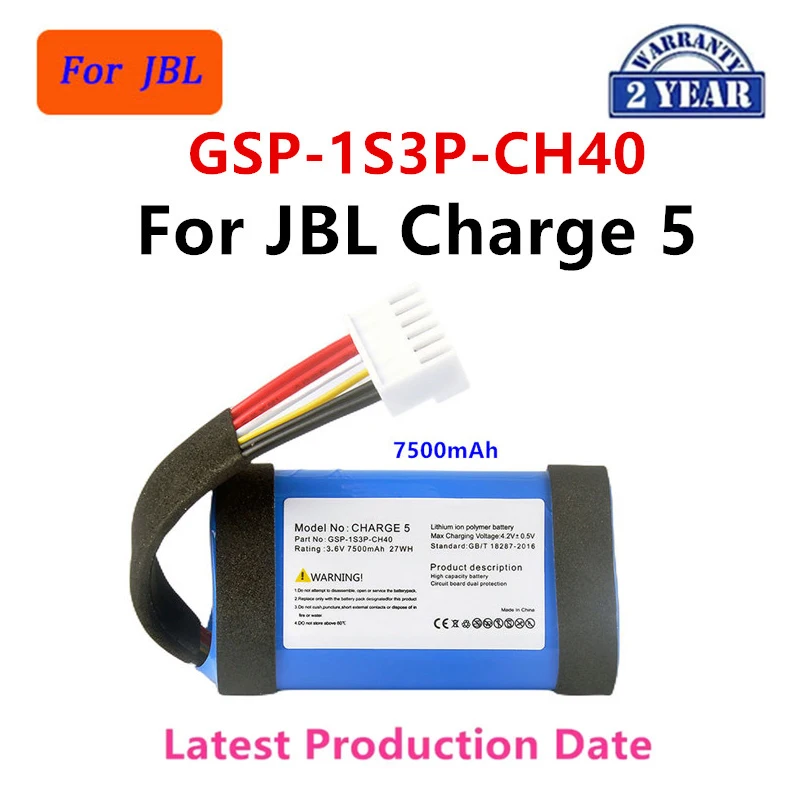 Original  Replacement Battery For JBL Charge 5 Charge 4 Charge 3 2016 Charge 2 Plus Charge 2+ charge 3 2015 Charge 1 Speaker