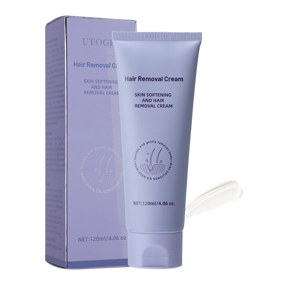 

Hair Removal Cream for Men & Women Painless Depilatory for Sensitive Skin, Bikini, Arms, Legs Moisturizing with Aloe 4.06 oz