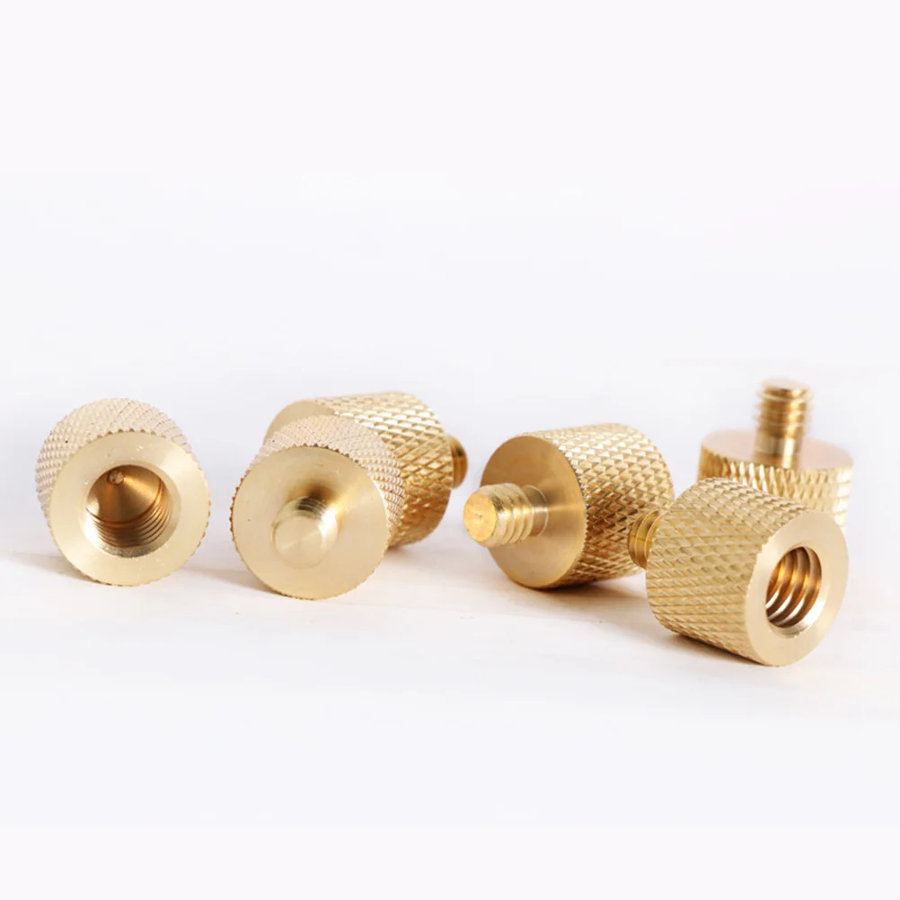 4 قطعة 1/4 بوصة أنثى إلى 3/8 ذكر تحويل المسمار محول الموضوع كاميرا المسمار محول تركيب لكاميرا DSLR حامل ثلاثي القوائم (