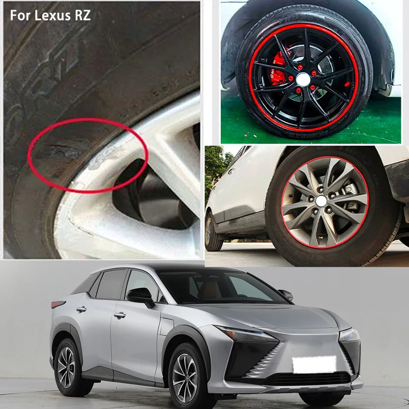 For Lexus RZ Car Wheel hub Protective Ring wear-resistant decoration parts tire anti-leakage anti-collision rubber strip