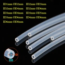 3D Printe Parts 1Meter PTFE Tube Clear PiPe PFA 2x4mm For V5/V6 1.75mm Bowden Extruder J-head Hotend