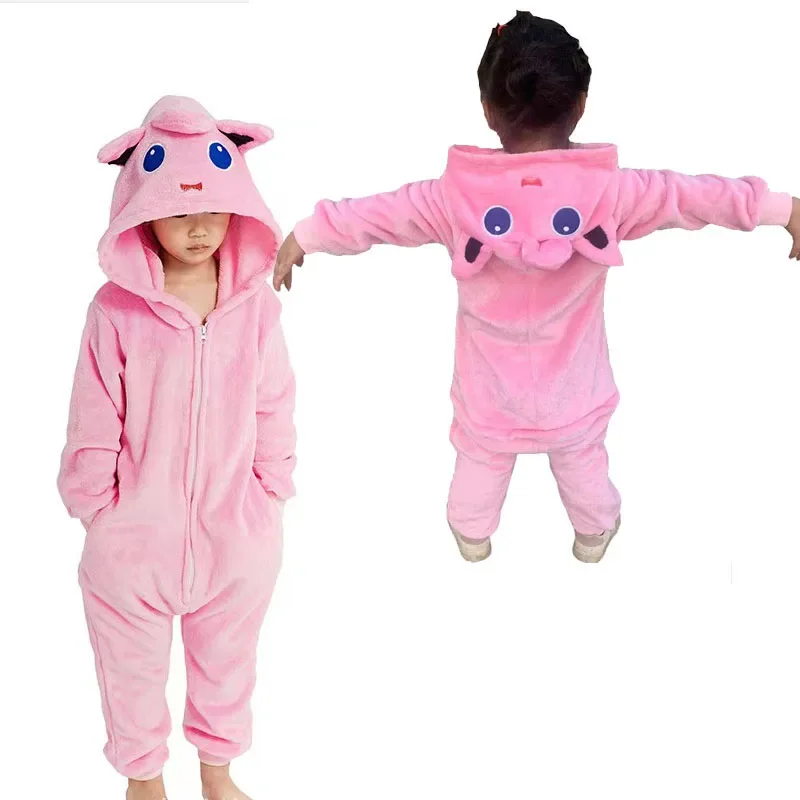 Disfraz de Cosplay de una pieza para niños, pijama de Jigglypuff, ropa de cuerpo completo de Navidad, regalo de Halloween y Año Nuevo