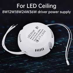 Transformador de iluminação LED Driver Power Supply, 8-24W, 24-36W LED Light Lamp Driver