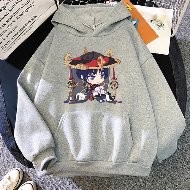 Genshin Impact Scaramouche hoodies women Kawaii anime funny pulls female Kawaii Hooded Shirt