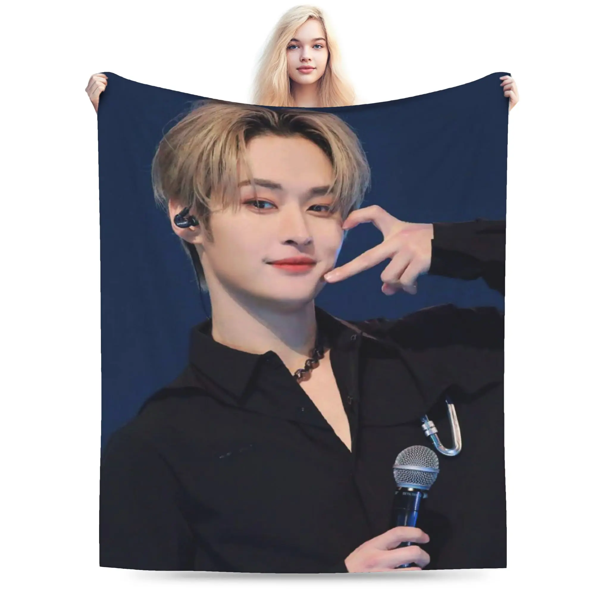 

Lee Know Аксессуары Одеяло Ультра-мягкие флисовые пледы Уютное покрывало