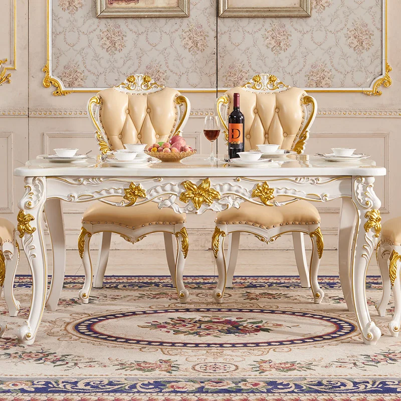 

Luxury Restaurant Dining Table Side Lounge Reception Designer Wood Dining Table Children Garden Mesas De Jantar Home Furniture