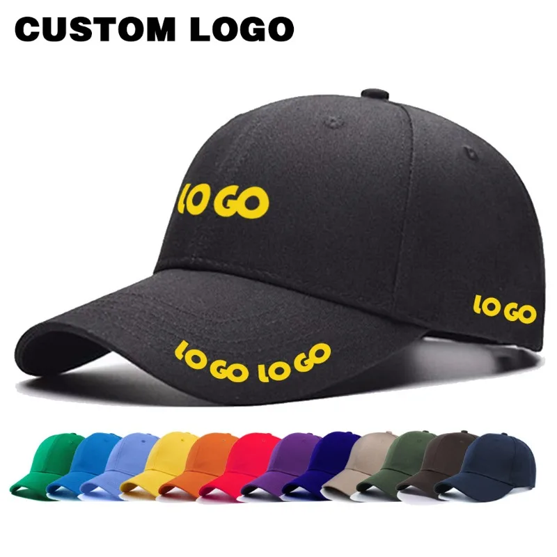 

Сплошные цветные бейсболки с защитой от солнца, дорожные рекламные шапки для женщин и мужчин, индивидуальная вышивка логотипа