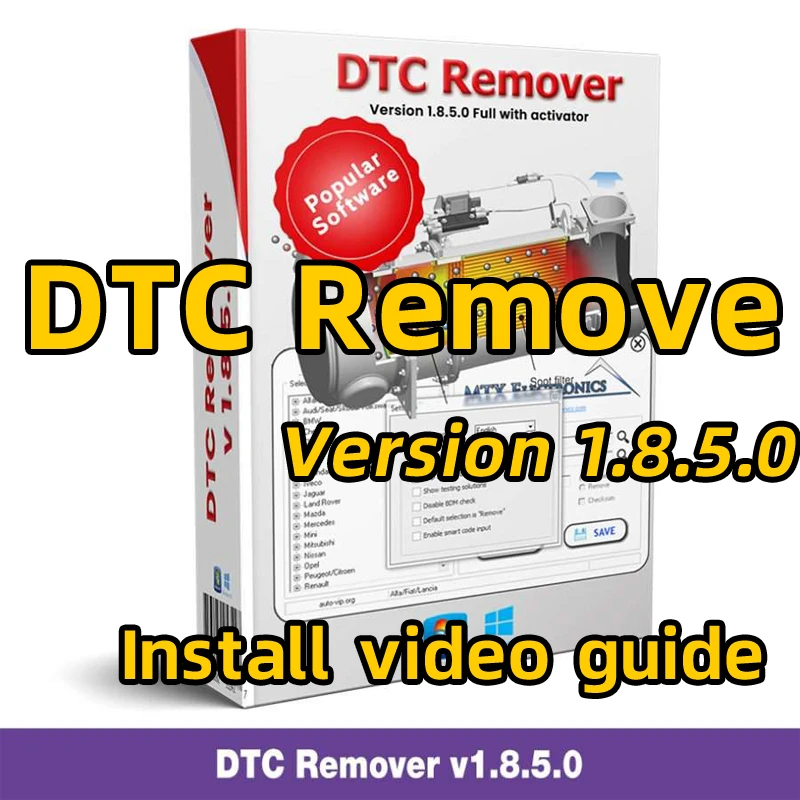 

DTC Remover 2023 For KESS KTAG FGTECH OBD2 Software MTX DTC Remover 1.8.5.0 With Keygen+ 9 Extra ECU Tuning Software ECU Full