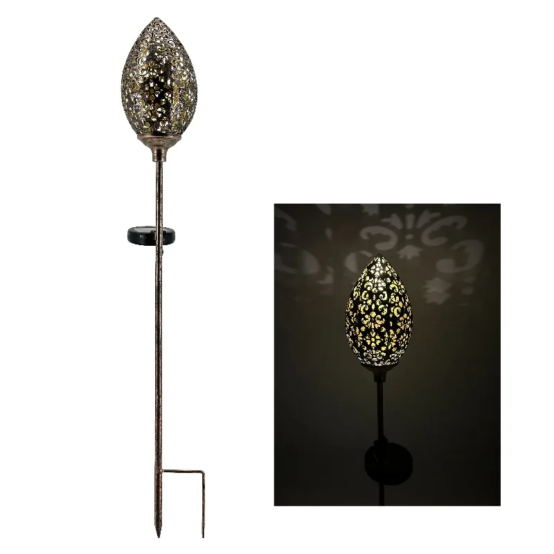 Solar Light Outdoor Garden Decoration Waterproof Metal Pile Garden Light Pedestrian Lawn Courtyard Garden Decoration