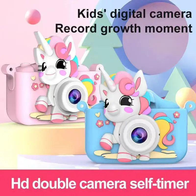 Mini Camera Children Camera 1080P HD Digital Video Kids Digital Camera with Silicone Cute Cases Camera Toys Birthday Gifts