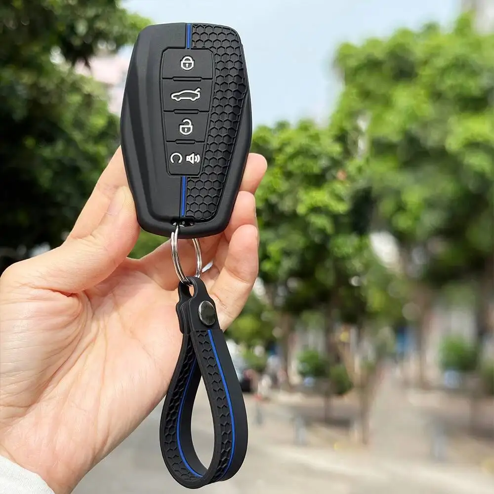 قبعات مفتاح السيارة لجيلي Coolray X6 X7 أطلس بويو بريفيس Emgrand EX7 Global Hawk GX7 GS حامل غطاء