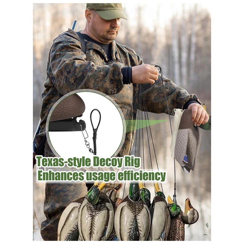 Duck Decoy Rig For Waterfowl Hunting - 48In Outdoors Texas-Style Anchor Rigging Line Accessories