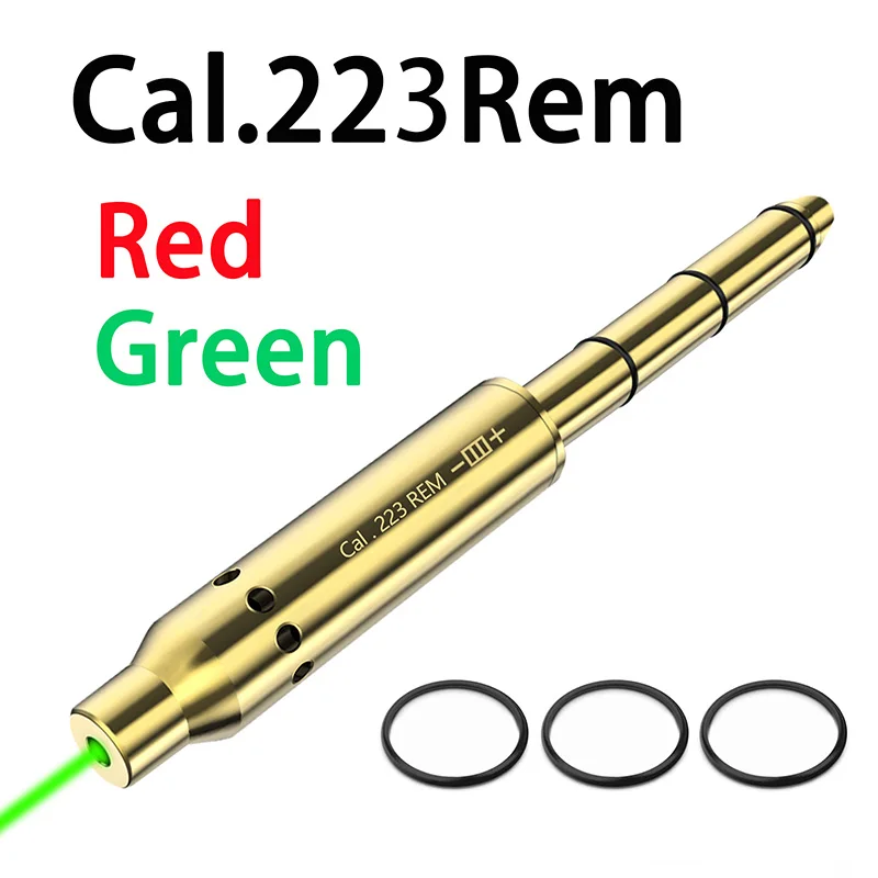 

Tactical Cal.223 Red Green Dot Laser Boresighter Brass Rifle Scope Ar 15 Sight Accurate Calibration Airsoft Pistola Accessories