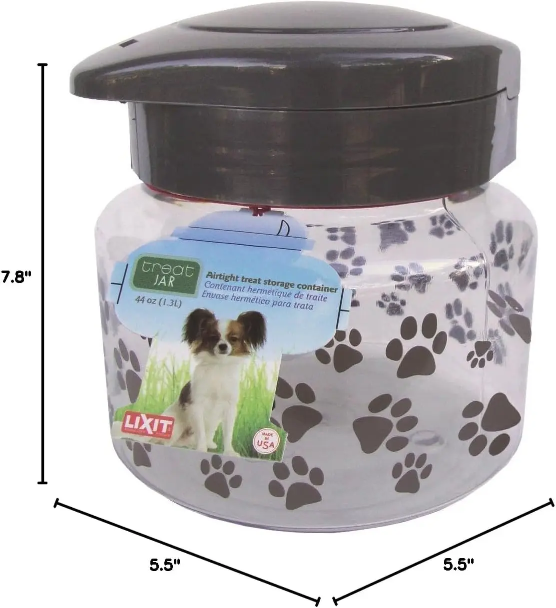 Plastic pot voor hondenbehandeling, 64-ounce