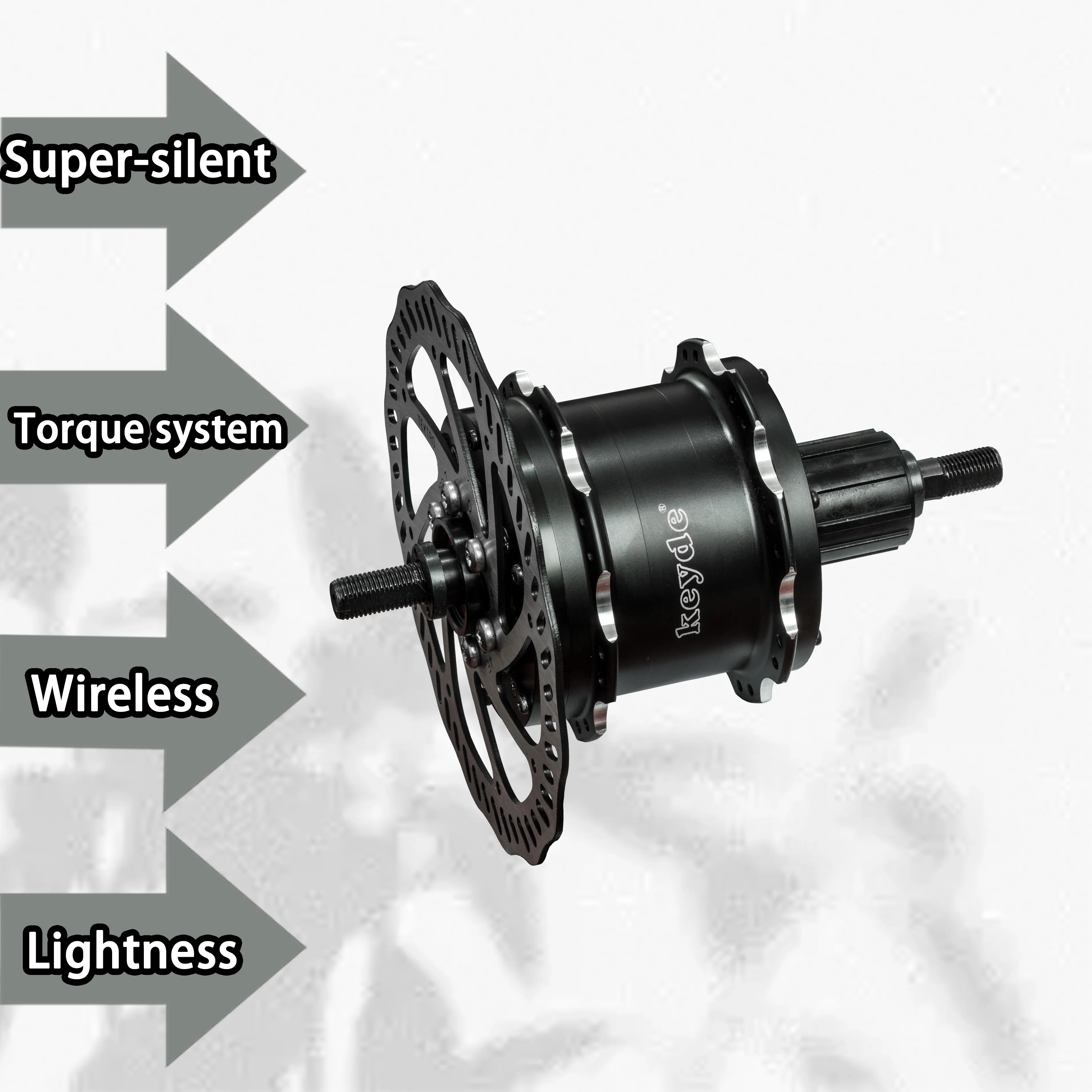 Lighter higher rear  24V 33V 36V 250W 300W  with 7Ah 36V lithium battery wireless display