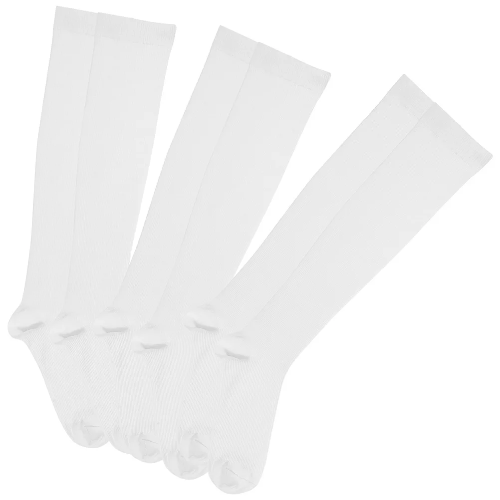 3 أزواج من الجوارب الضاغطة، جوارب رياضية قابلة للتنفس، مريحة ومقاومة للاهتراء، للرياضيين، عمال المكاتب، والمشي لمسافات طويلة والجري