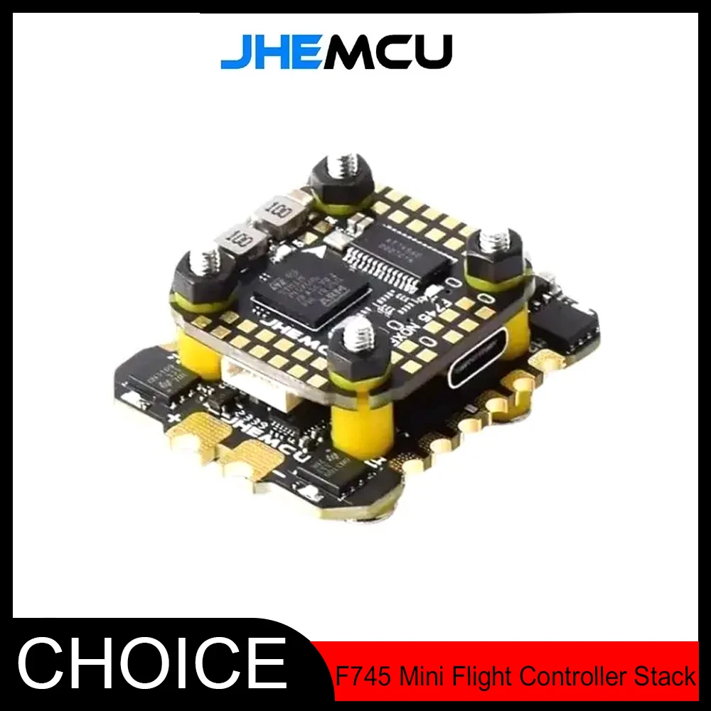 

JHEMCU F745 Мини-контроллер полета – ICM42688P, AM32 45A/60A 4in1 ESC, 3-6S для FPV-дронов