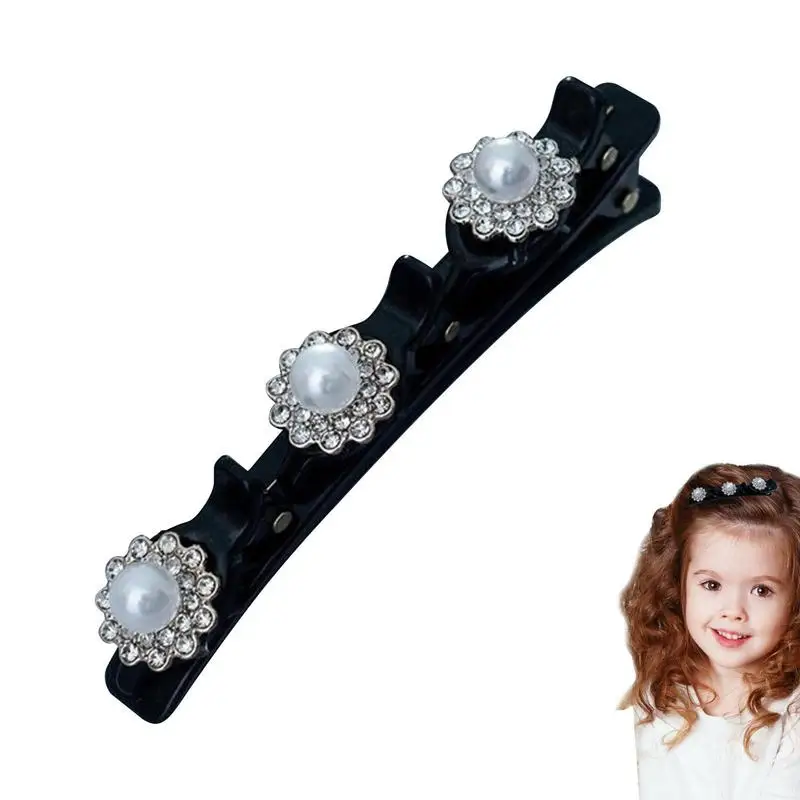 Crystal Braided Hair Clip For Women Women Braided Flower Rhinestone Barrettes With Different Styles Durable Hairclips Crystal