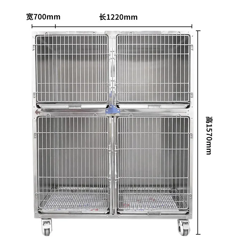 304 stainless steel pet cage multi-layer isolation dog cage pet display cage