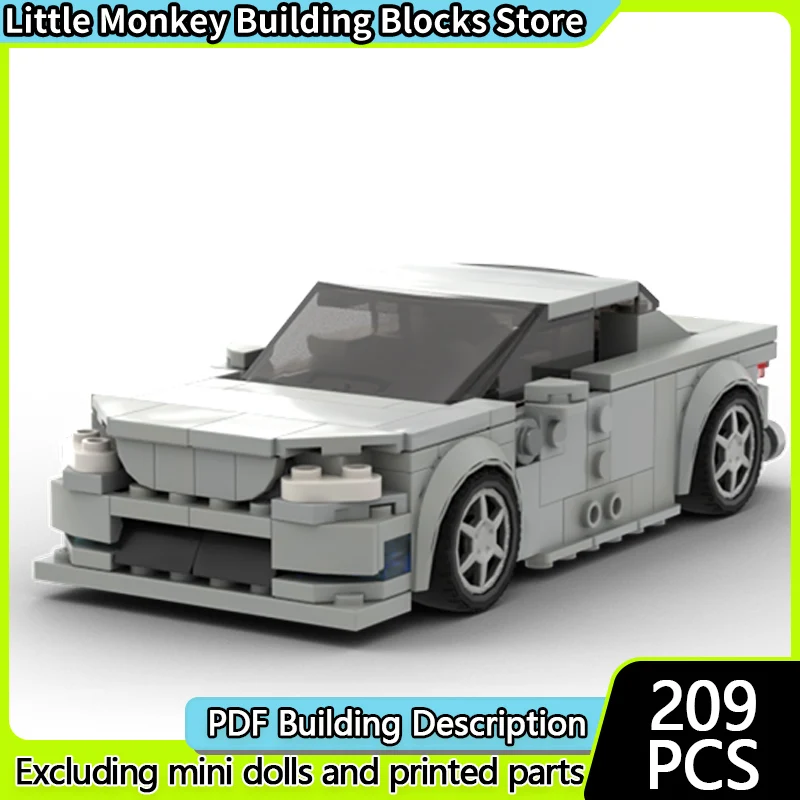

Speed Racing Car Model MOC Building Bricks M5 CS Four-Door Sedan Modular Technology Children Holiday Gifts Assemble Toys Suit